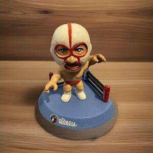 The Destroyer Japanese Mini Big Head Wrestling Figure AJPW  Georgia Coffee 1”